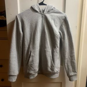 NWOT H&M Kid’s Girls Grey Zip Hoodie size 10/12
